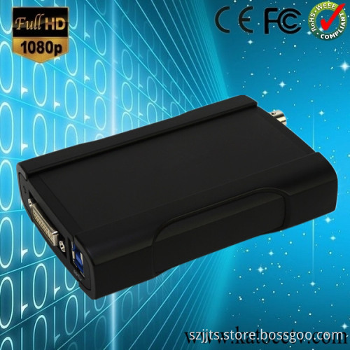 Full HD 1080P60, USB3.0 Video Capture Device Support NTSC / PAL, Sdi / HDMI / YPbPr / DVI-D / S-Video / Video Input (HDCA03)